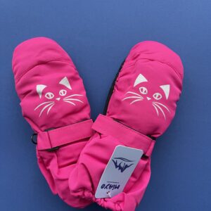 Neperšlampamos vaikiškos kumštinės pirštinės - Kačiukas