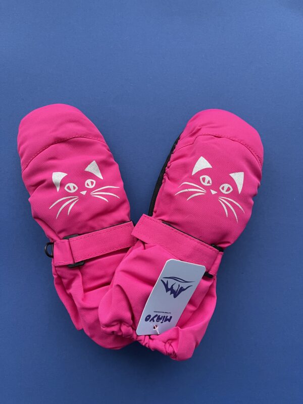 Neperšlampamos vaikiškos kumštinės pirštinės - Kačiukas